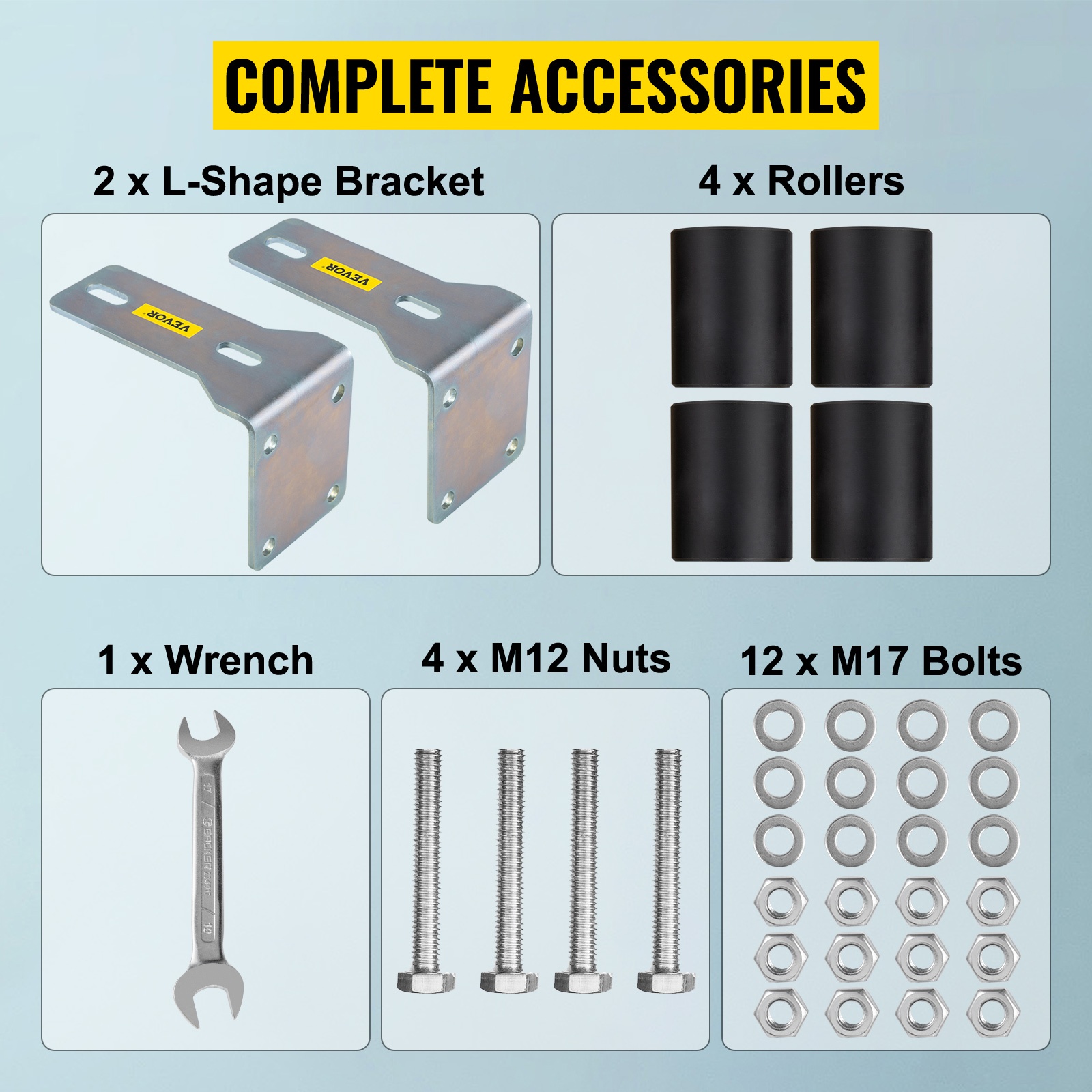 Mukana toimitettavat tarvikkeet