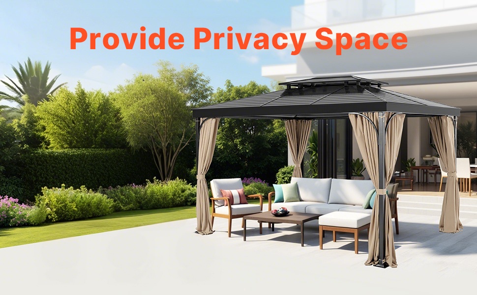 Paviljonkiverhot eri sääolosuhteissa