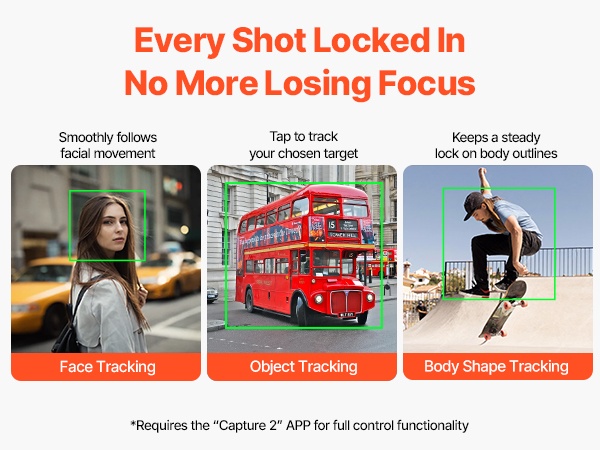 Seurantatilat gimbaalissa