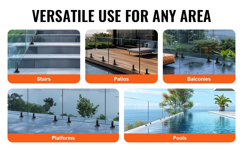 Lasikiinnikesarja asennustarvikkeineen