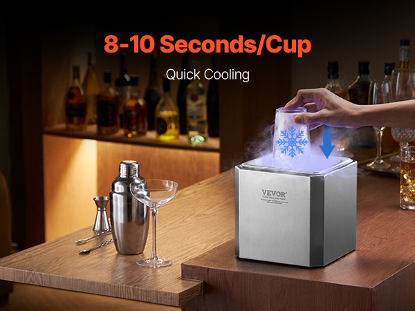 Lasin nopea jäähdytys