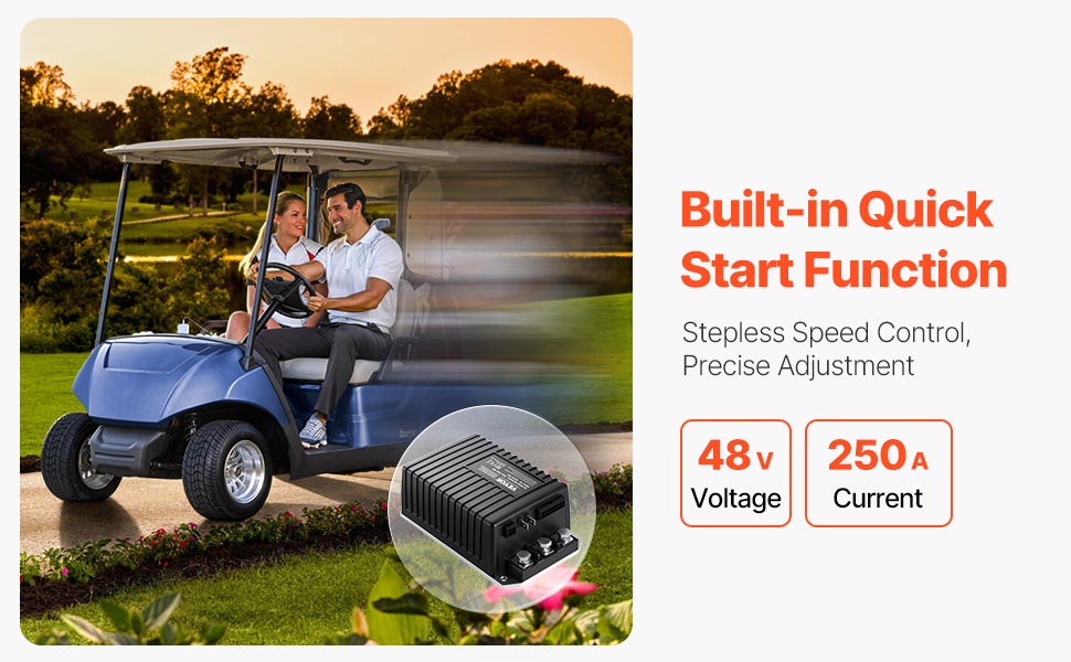 Golfkärryn nopeudensäädin, liitäntä ja johdotus