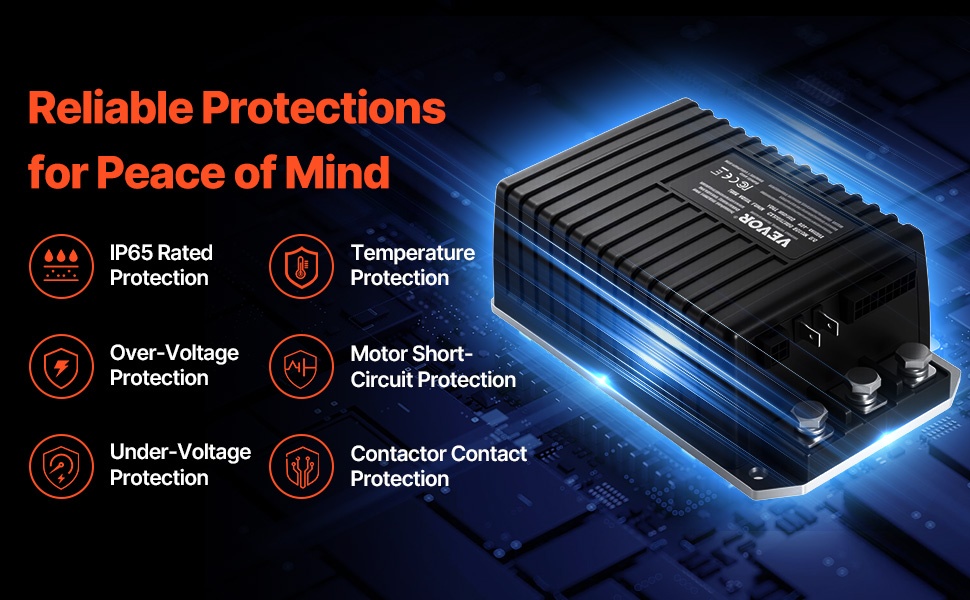 Golfkärryn nopeudensäädin, suojausominaisuudet