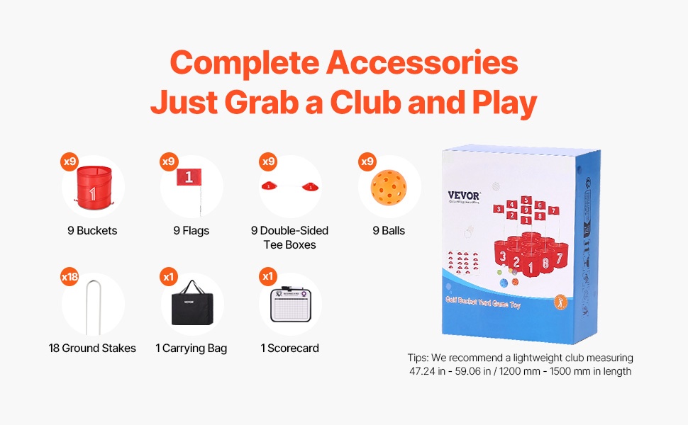 Pelin mukana tulevat tarvikkeet