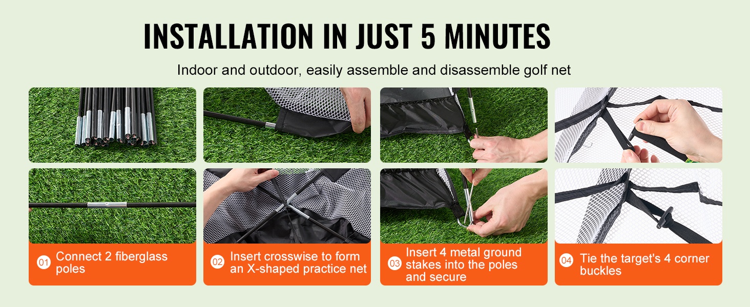 Pop up -asennus golf-verkolla