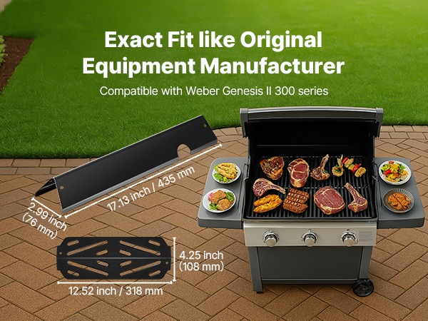 Flavorizer-tangot asennettuina Weber-grilliin