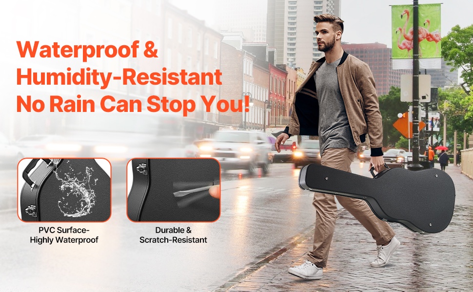 Vedenpitävä ja kosteudenkestävä sähkökitaran kotelo