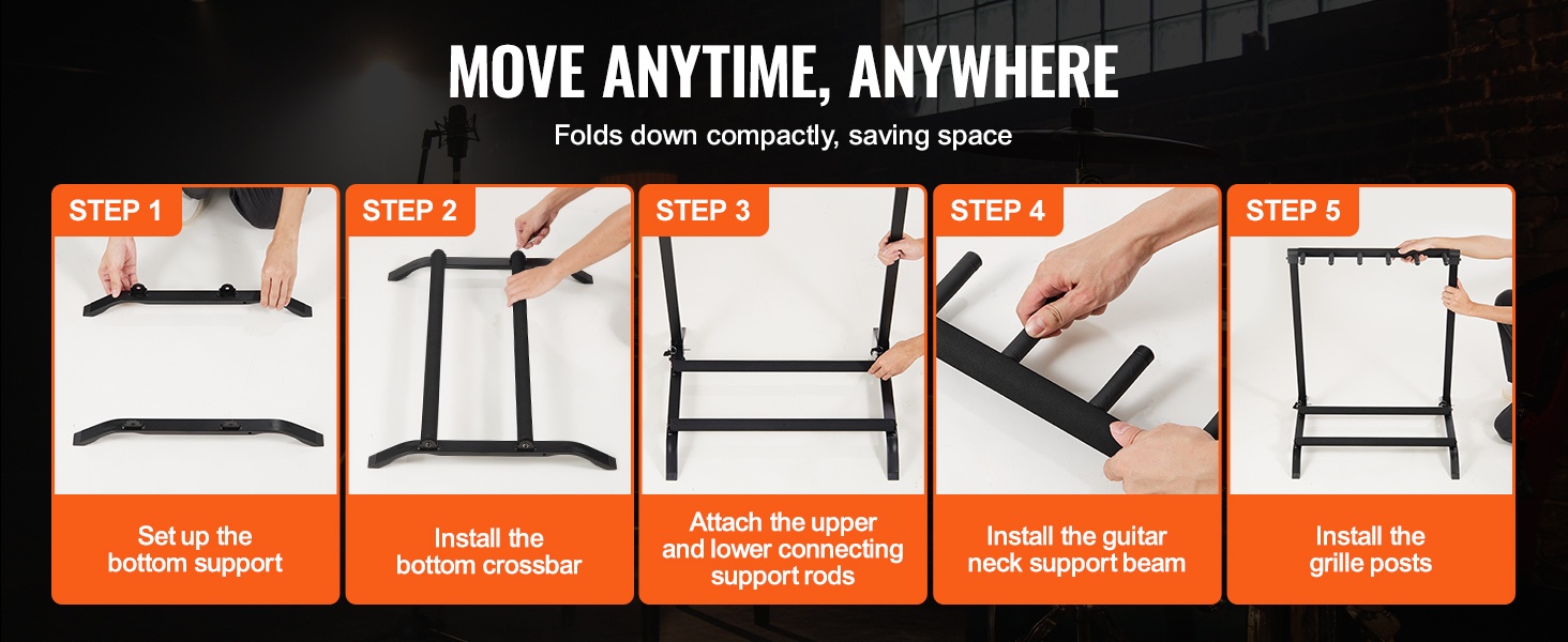 Taitettava kitarateline