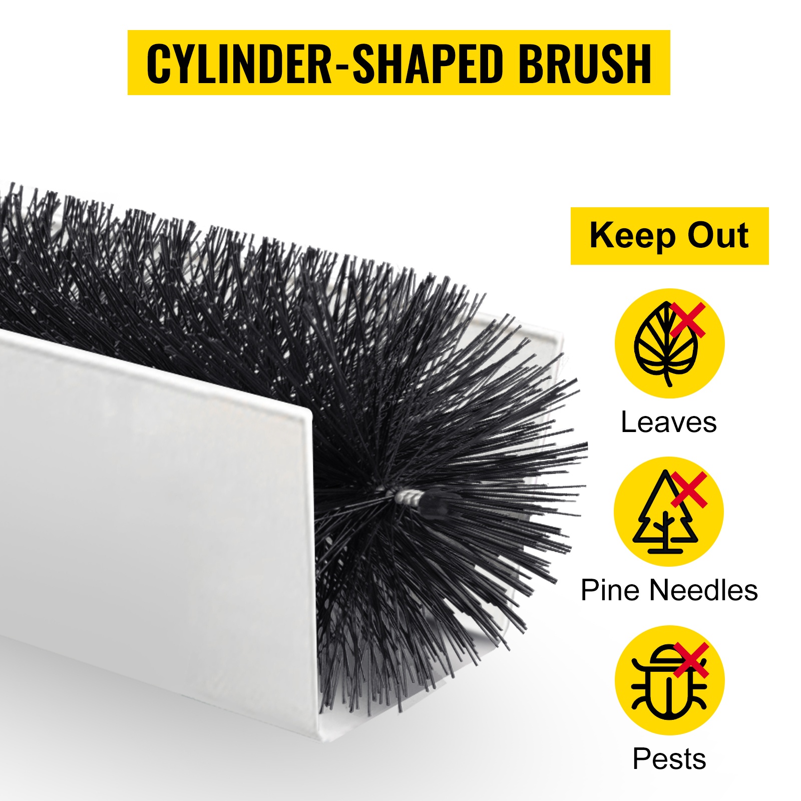 Sylinterinmuotoinen harja rännissä