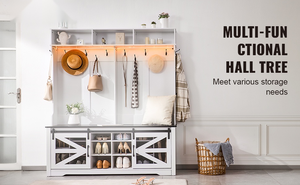 Naulakko penkillä ja säilytystilalla