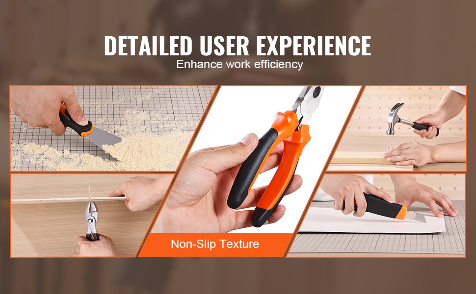 Ergonomiset kahvat käsityökaluissa