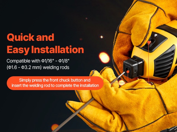 Hitsauspuikon vaihto ilman työkaluja