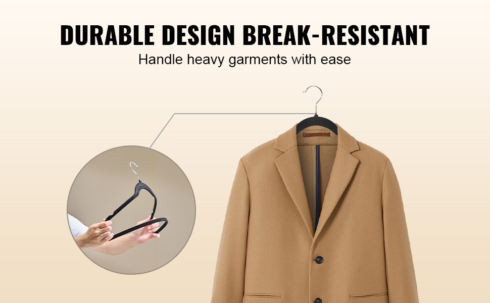 Kestävä henkari painaville vaatteille