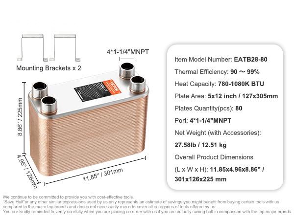 Esimerkki lämmönvaihtimen asennuksesta järjestelmään