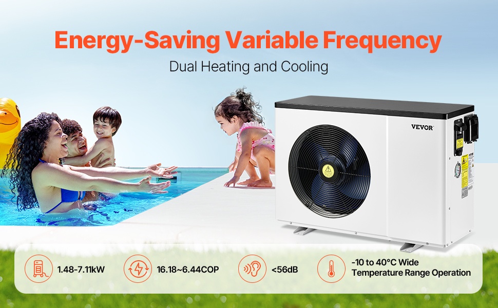 Sähköinen allaslämpöpumppu käyttöympäristössä