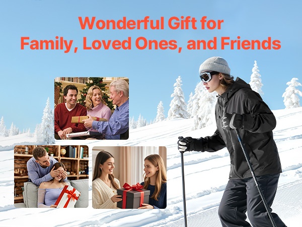 Naisten lämmitettävä takki talvikäytössä