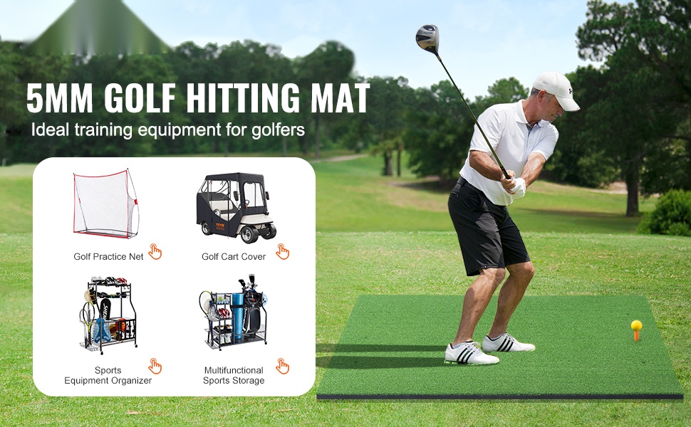 Golf-lyöntimatto, kaksi­värinen tekonurmi