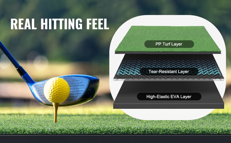 Golf-lyöntimatto luistamattomalla EVA+PE-pohjalla