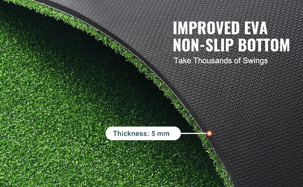 Golf-lyöntimatto, useita reikiä kumitiille