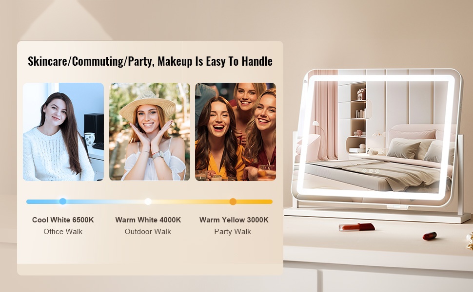 Valopeili pöydällä