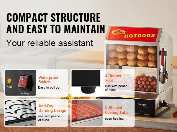 Helposti puhdistettava rakenne