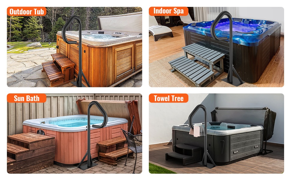 Kaide käytössä porealtaan vieressä