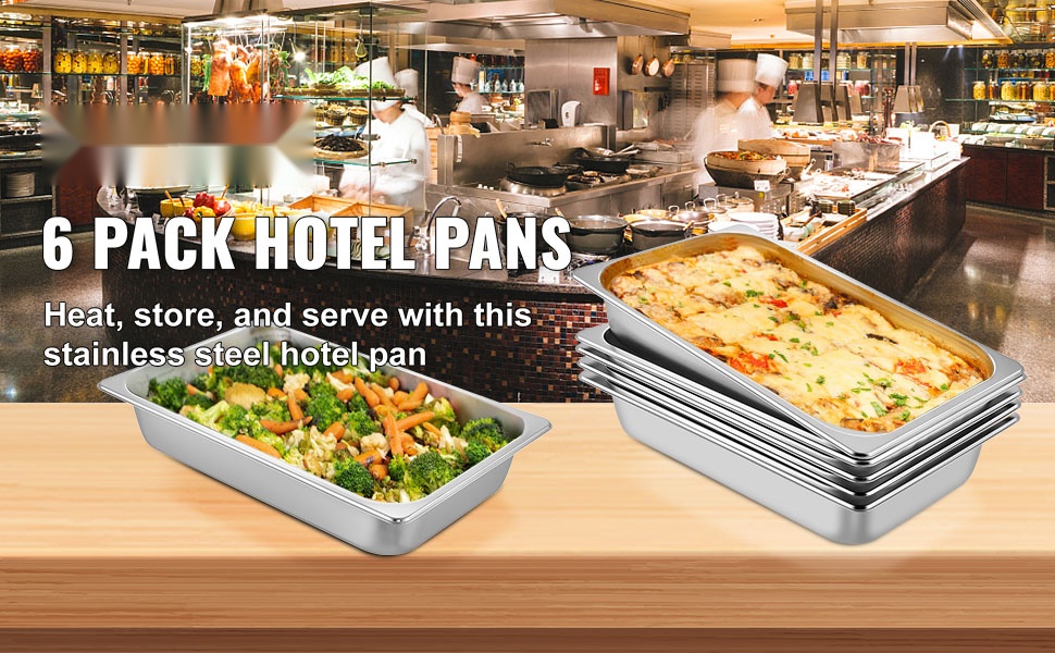 Ruostumattomasta teräksestä valmistetut GN-vuoat