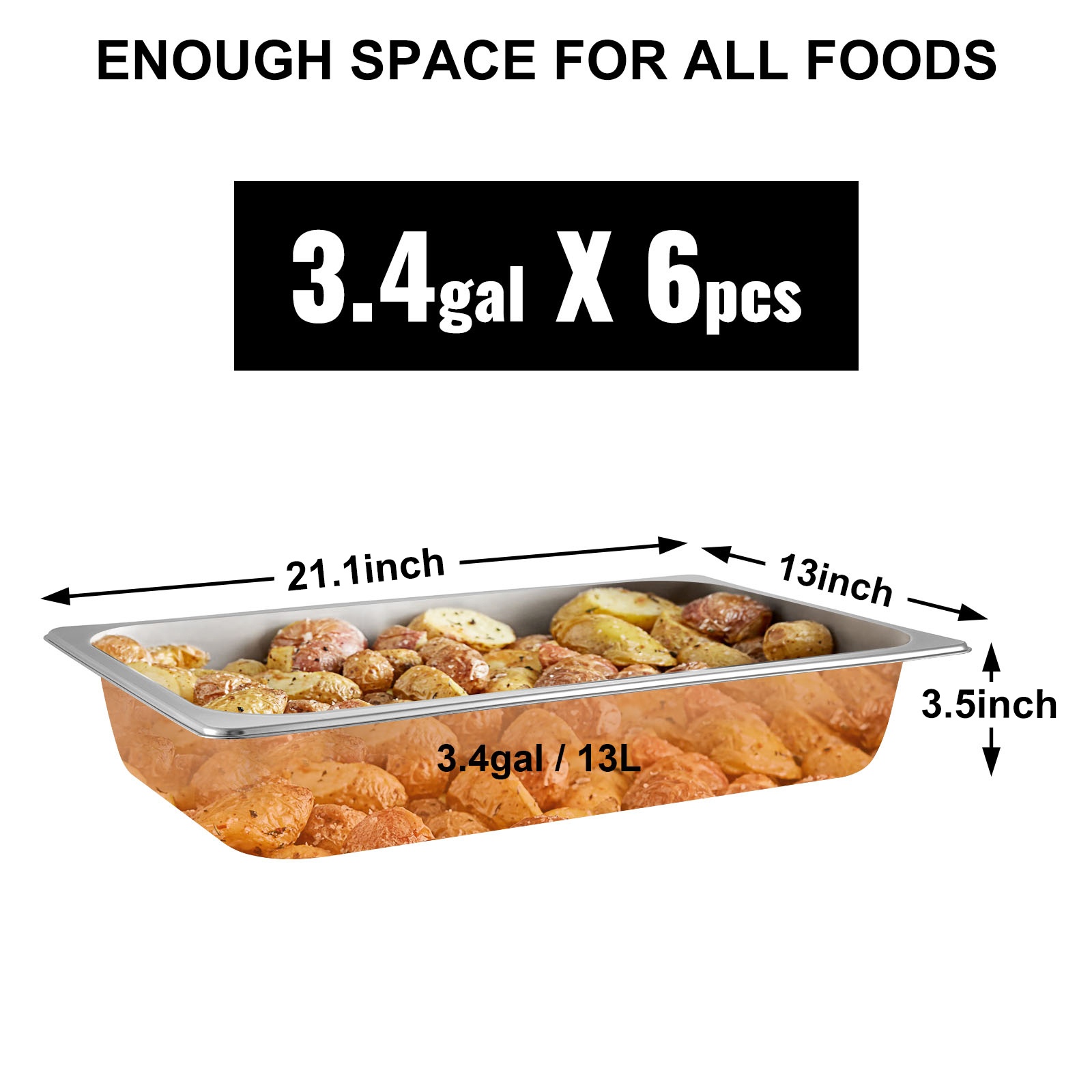 Syvät vuoat suurelle ruokamäärälle