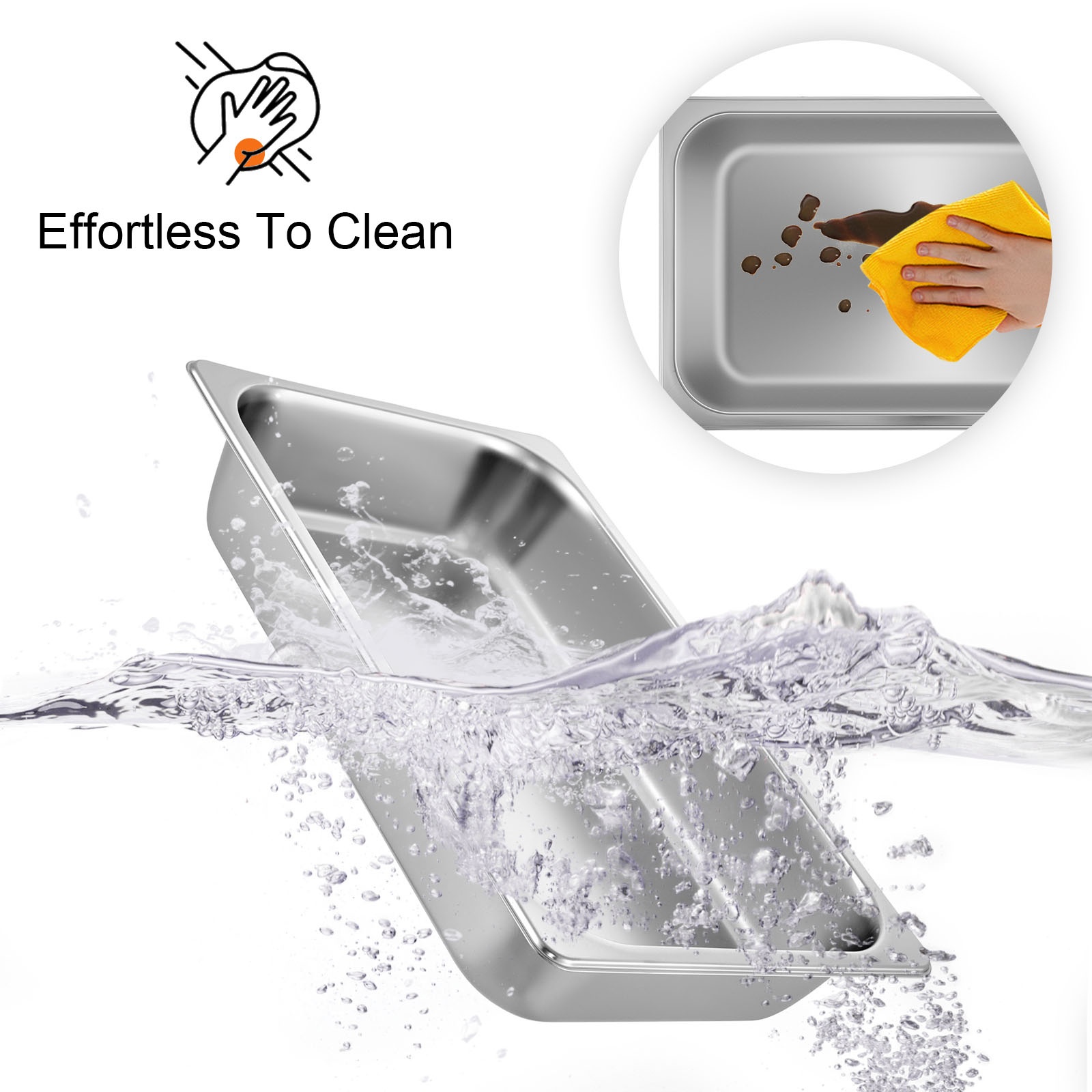 Helposti puhdistettava GN-vuoka