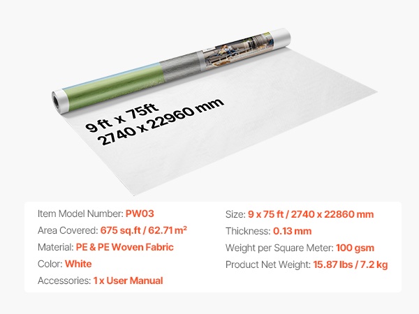 Talopeitteen tekniset tiedot kuvana