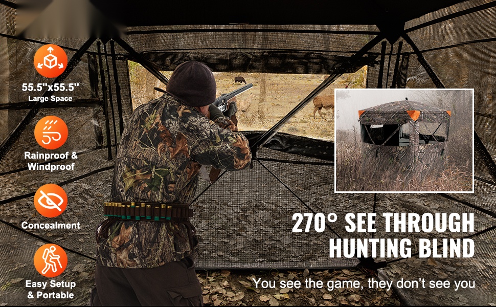 Metsästysteltan yleiskuva