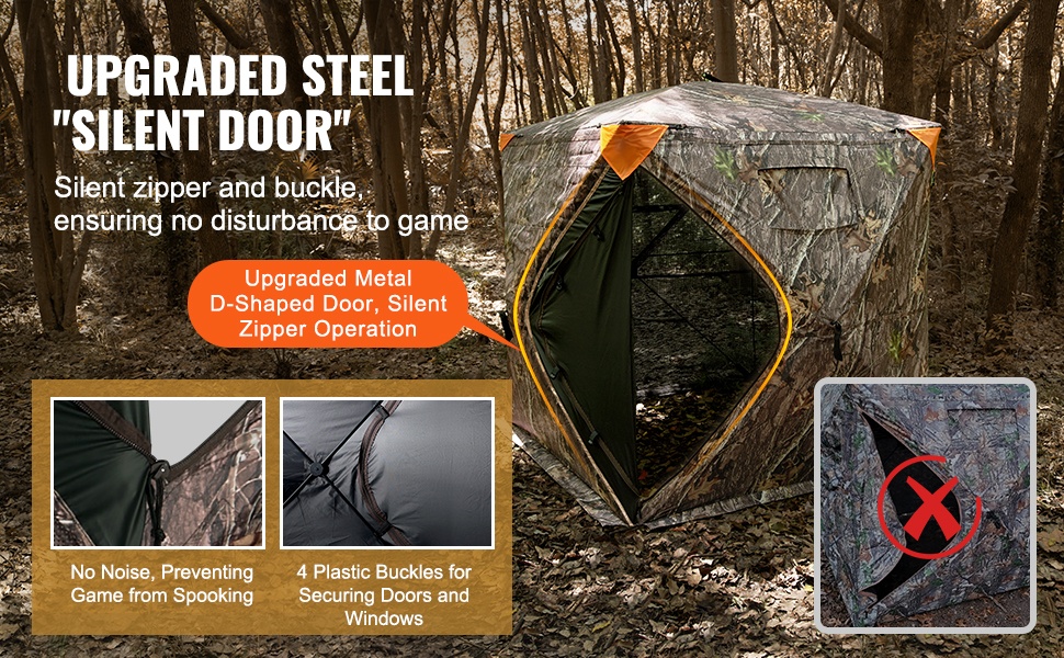 Hiljainen vetoketjuovi metsästyssuojassa