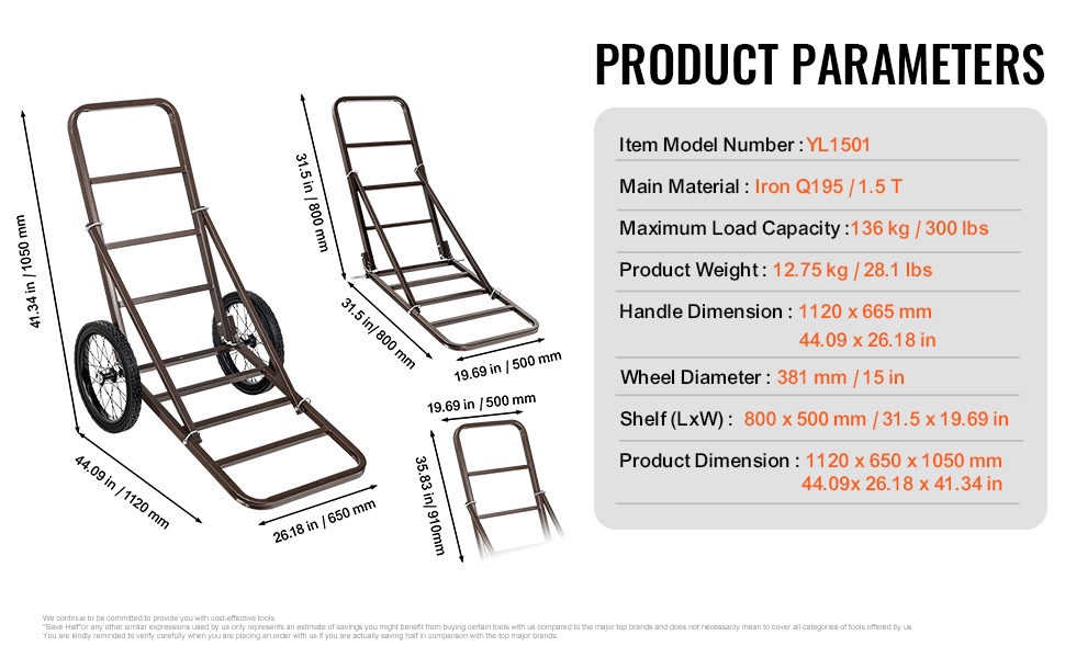 Riistavaunun rakenne ja mitat