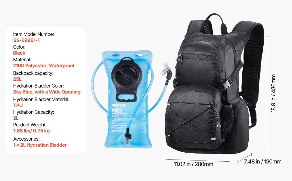 Juomareppu taka- ja sivukuvasta