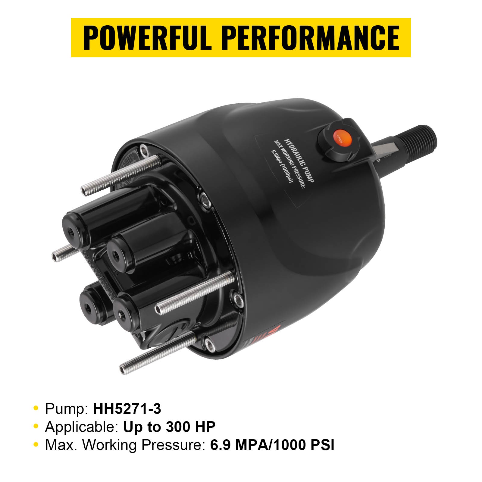 Tehokas hydraulipumppu