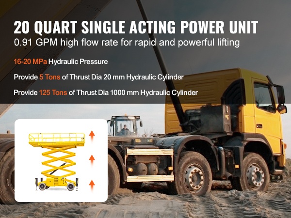 Hydraulipumppu voimakkaalla moottorilla