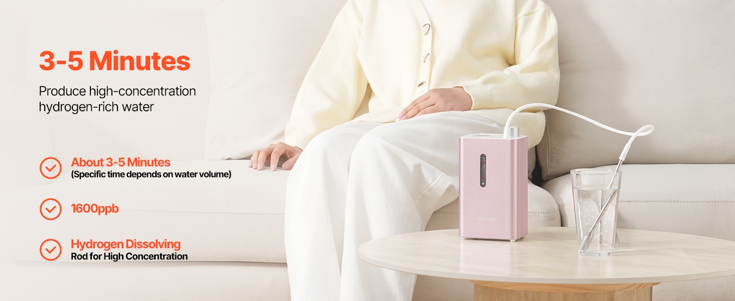 Vetypitoisen veden valmistus