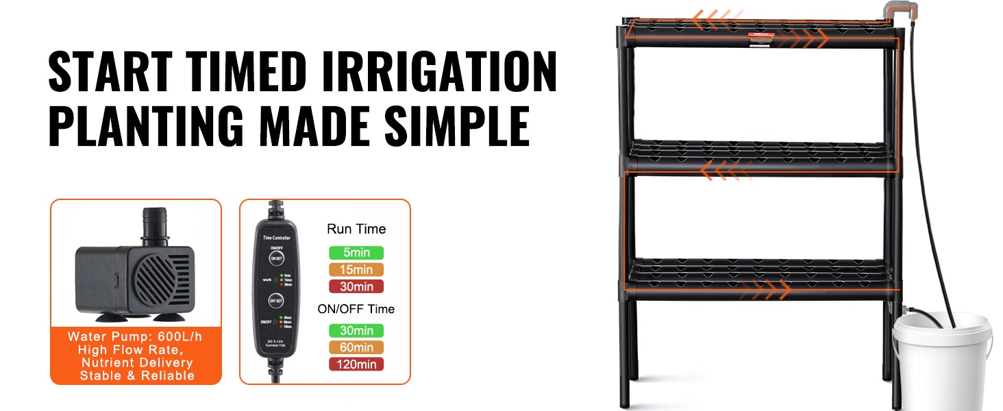 Hydroponinen kastelujärjestelmä