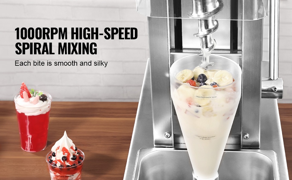 Jäätelösekoittimen tehokas moottori