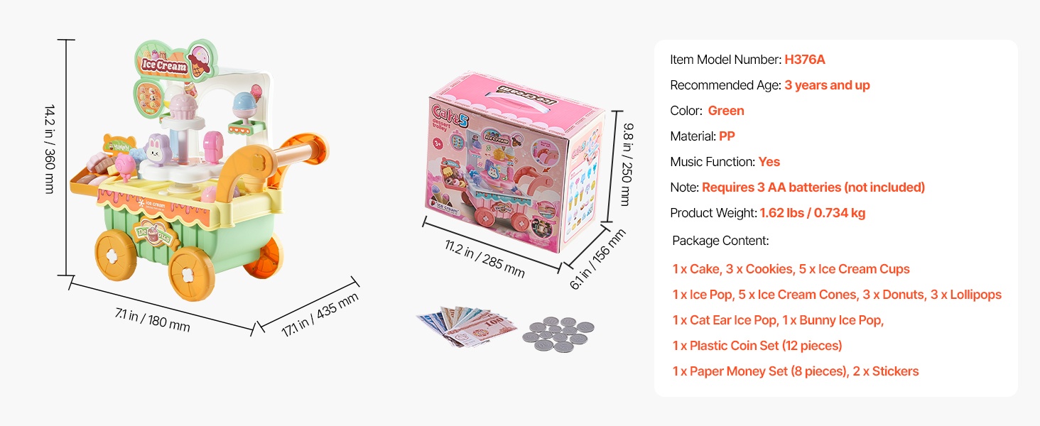 Leikkikärry käytössä lasten leikeissä