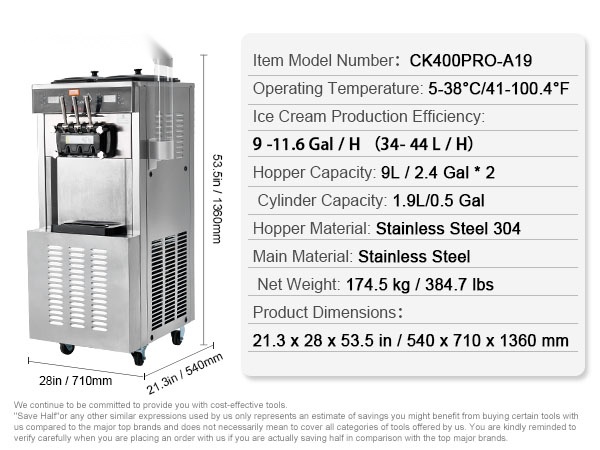 Pehmytjääkonelaitteen tekninen kuva