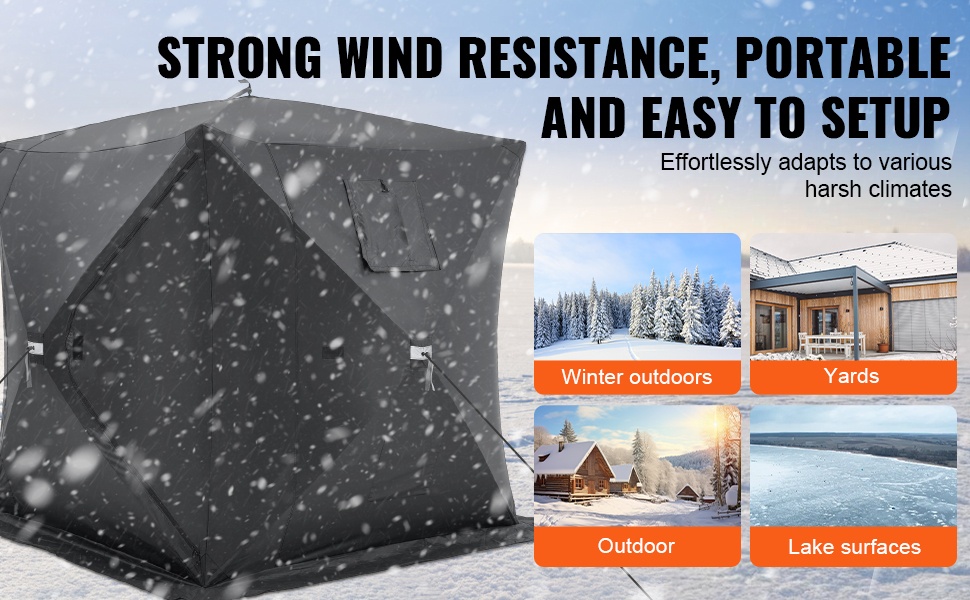 Teltta talvikäytössä ulkona