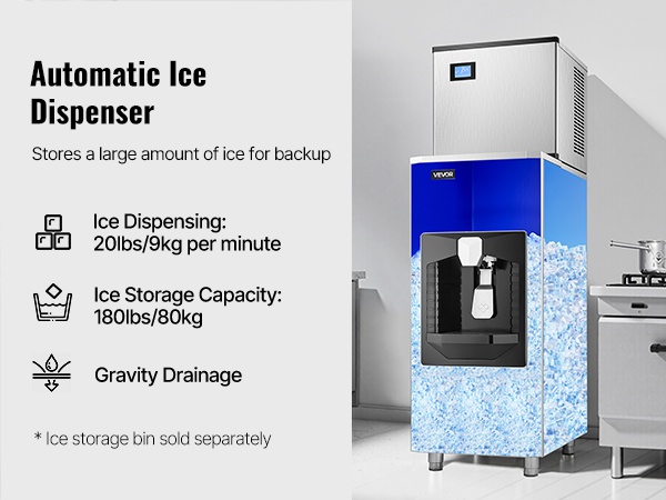 Jääpalakoneen pääyksikkö lähikuvassa