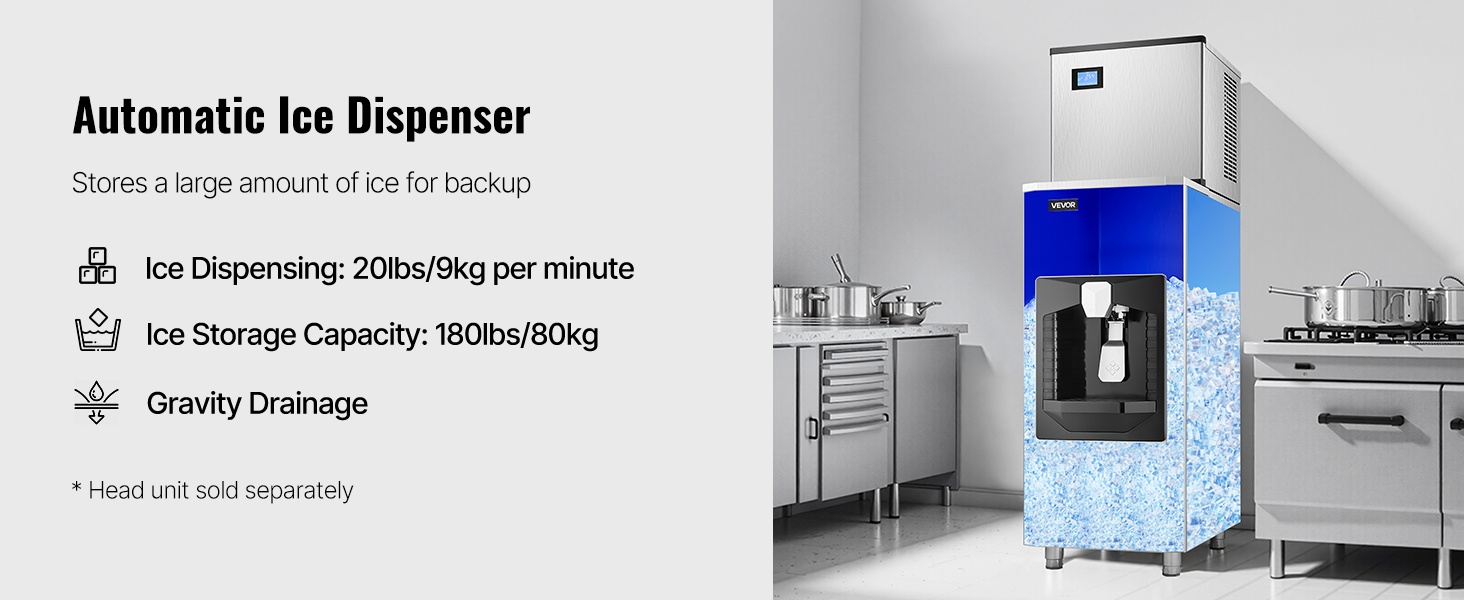 Jääpalakoneen pääyksikkö edestä