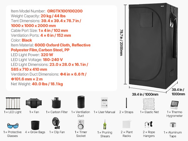 Kasviteltta käytössä