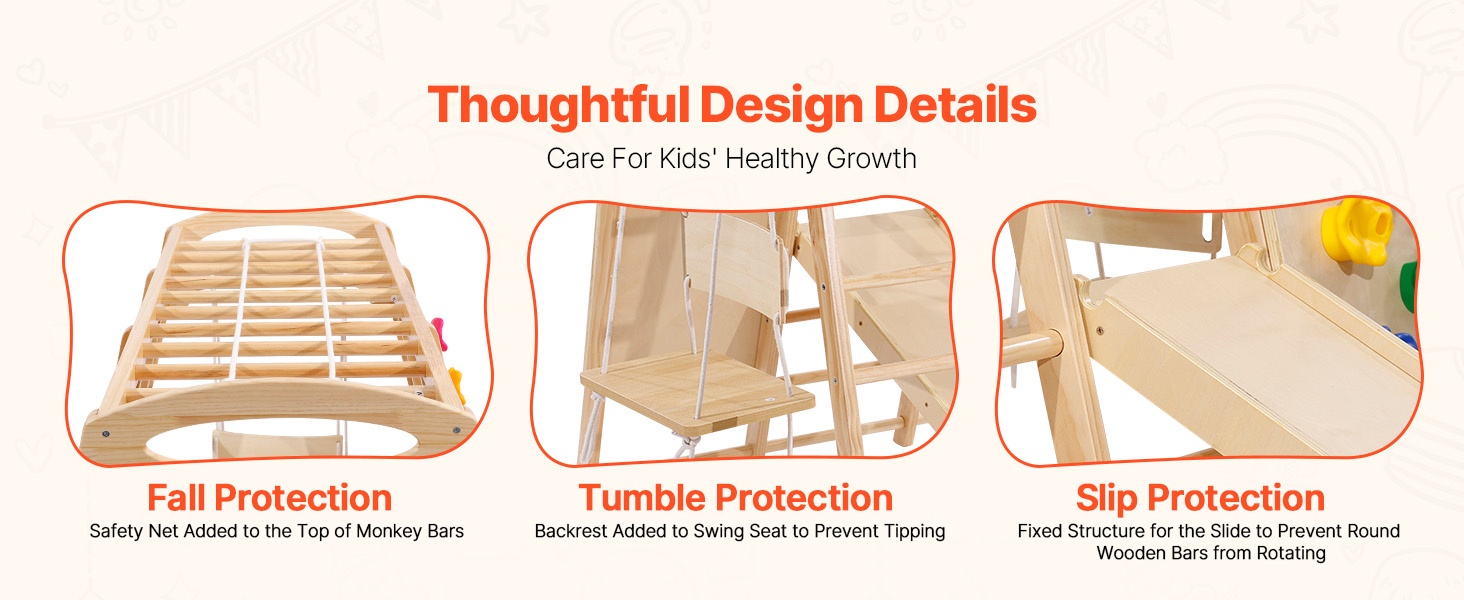 Turvallinen keinu ja suojaverkko