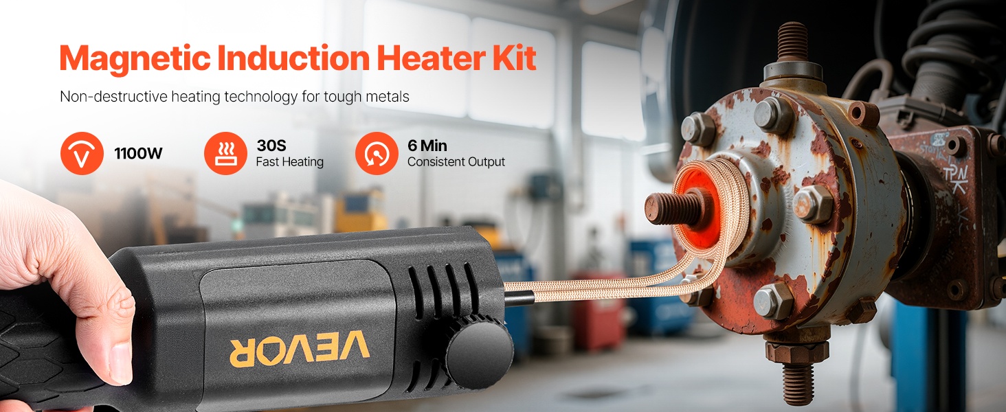 Induktiolämmitin pulttien irrotukseen