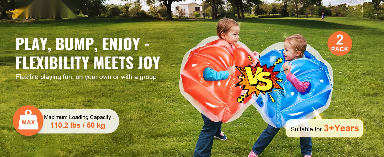 Ilmatäytettävä törmäyspallo käytössä