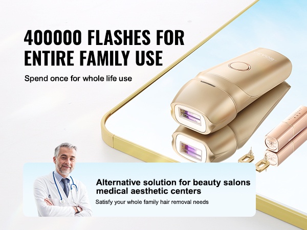 Kotikäyttöinen karvanpoistolaite pitkäaikaiseen käyttöön