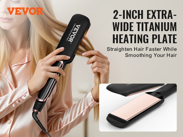 Hiusten suoristusrauta titaanilevyllä, mobiilinäkymä